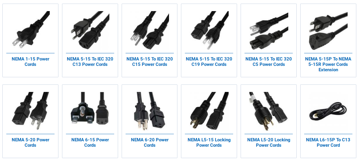 computer power plug types